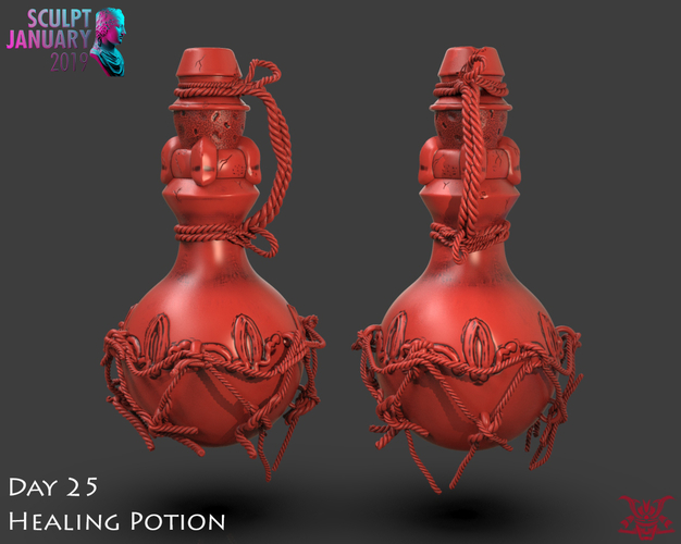 Healing Potion 3D Print 228471
