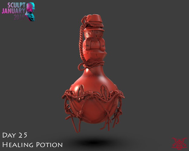 Healing Potion 3D Print 228478