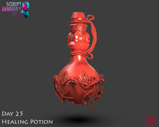 Healing Potion 3D Print 228480
