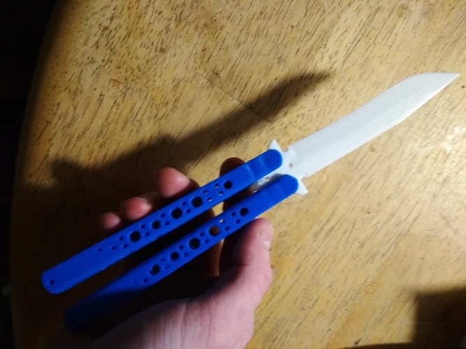 3d printed balisong butterfly knife by dawidjabko pinshape