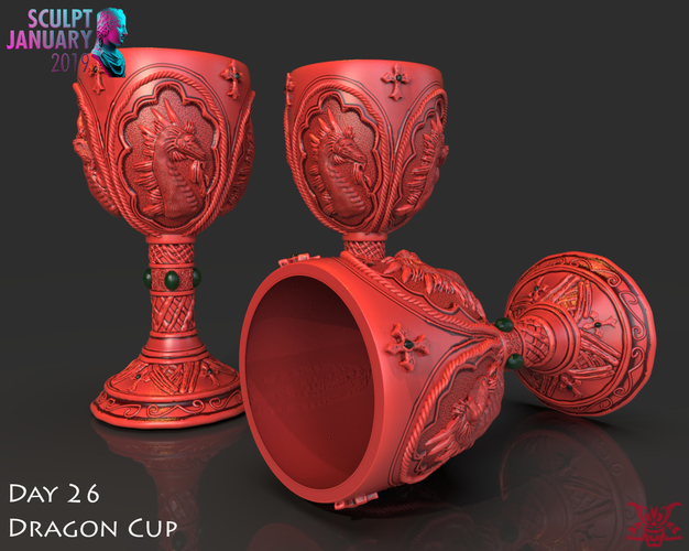 Dragon Cup 3D Print 228531