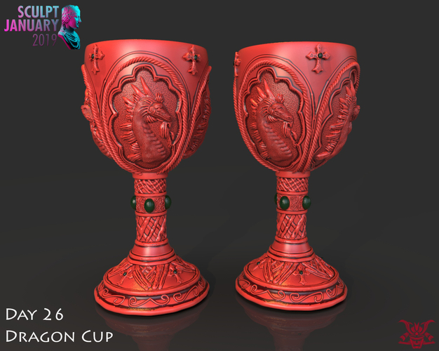 Dragon Cup 3D Print 228532