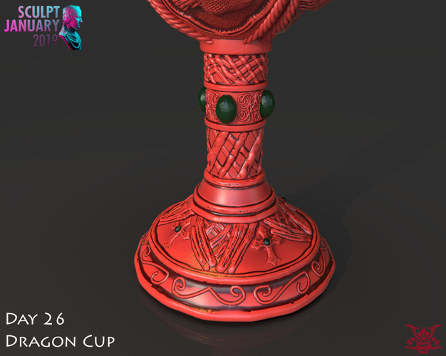 Dragon Cup 3D Print 228534