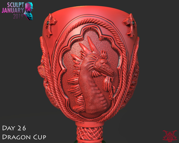 Dragon Cup 3D Print 228535