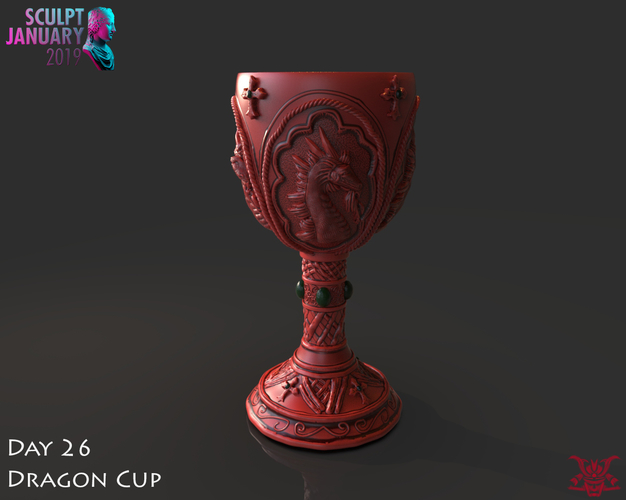 Dragon Cup 3D Print 228537