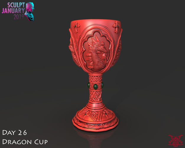Dragon Cup 3D Print 228539