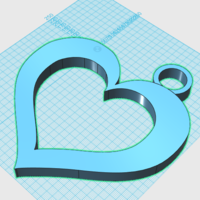 Floating Heart Pendant - Thumbnail 1