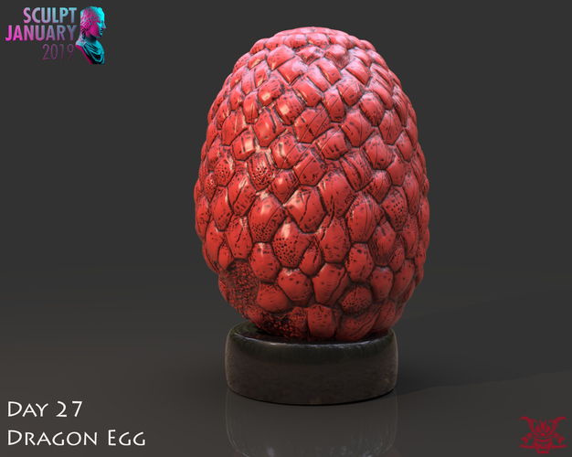 Dragon Egg 3D Print 228540