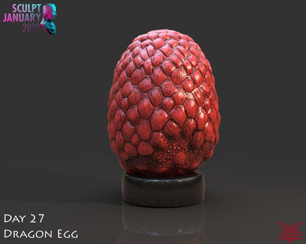 Dragon Egg 3D Print 228541