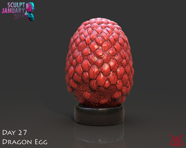 Dragon Egg 3D Print 228542