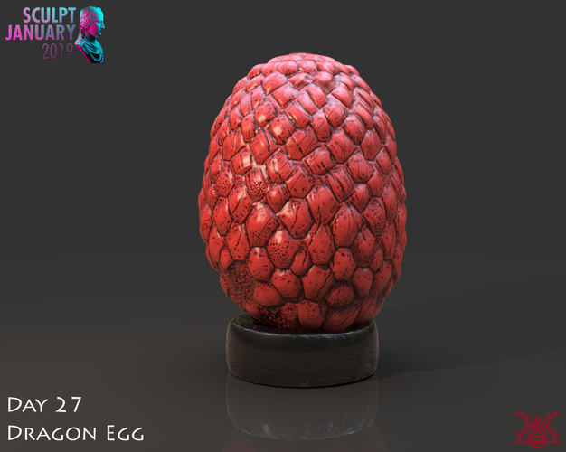 Dragon Egg 3D Print 228543