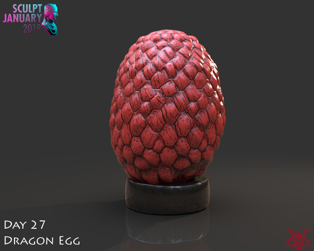 Dragon Egg 3D Print 228546