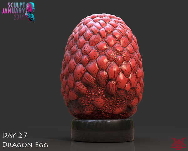 Medium Dragon Egg 3D Printing 228548