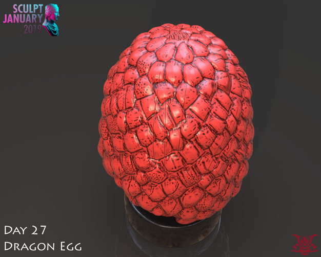 Dragon Egg 3D Print 228549