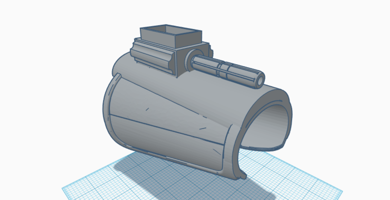 Forearm cover with dart gun