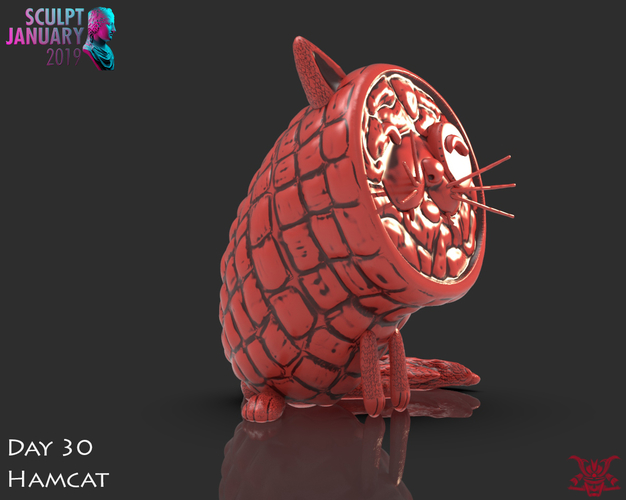 Ham Cat 3D Print 228674
