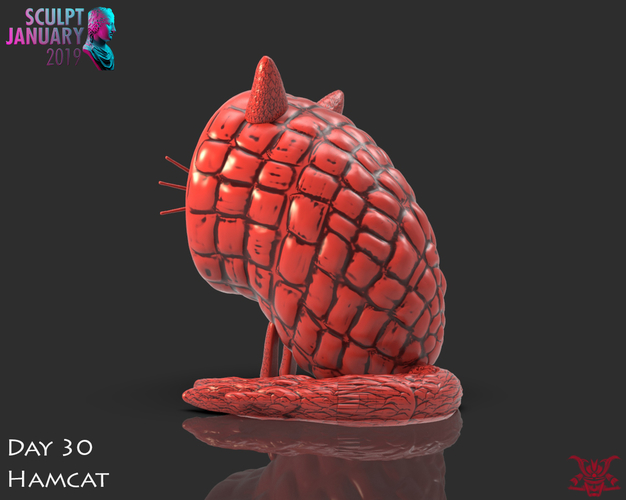Ham Cat 3D Print 228677