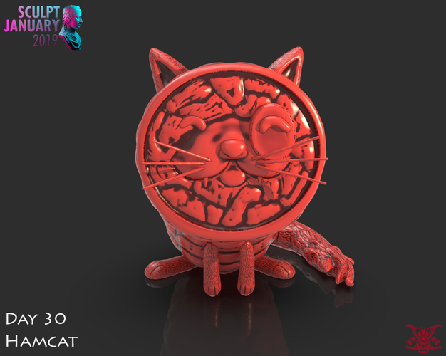 Ham Cat 3D Print 228679