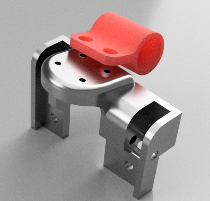 JD Models, RC4WD Hero - Shock Reservoir Relocation Bracket