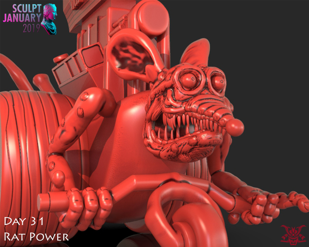 Rat Power Monster Truck 3D Print 228767