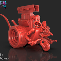 Small Rat Power Monster Truck 3D Printing 228768