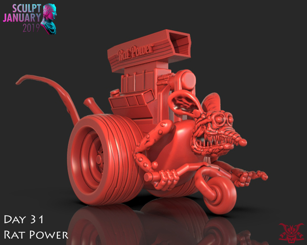 Rat Power Monster Truck 3D Print 228769