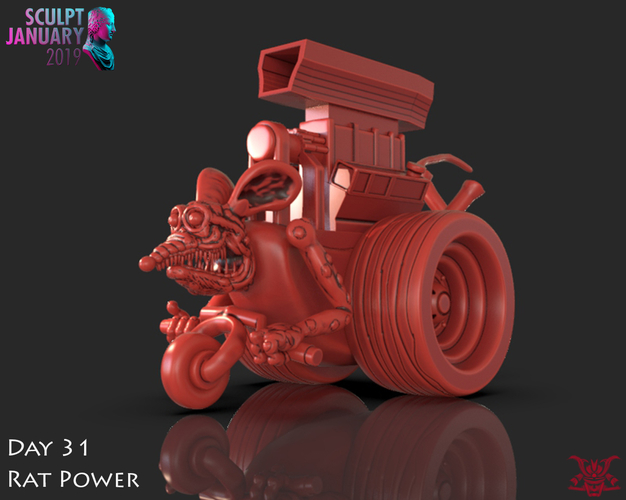 Rat Power Monster Truck 3D Print 228770