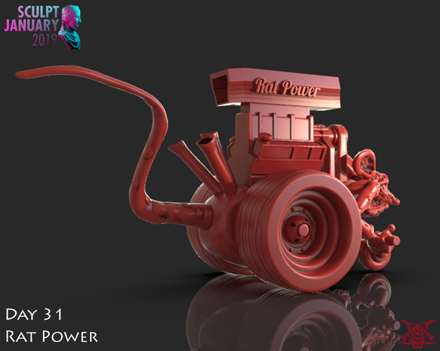 Rat Power Monster Truck 3D Print 228772