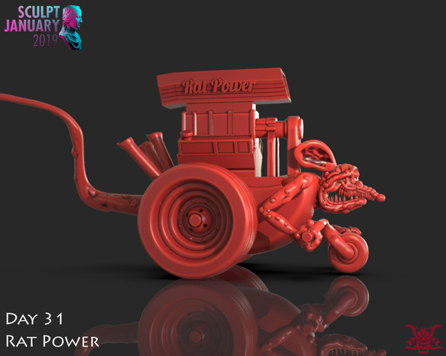 Rat Power Monster Truck 3D Print 228773