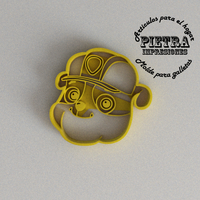 MOLDE CORTANTE PARA GALLETAS FONDANT PAW PATROL - Thumbnail 1