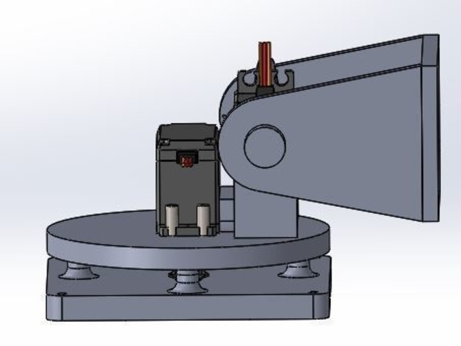 Soporte de cámara servomotor MG-995 - 2 Ejes - Solidworks  3D Print 228807