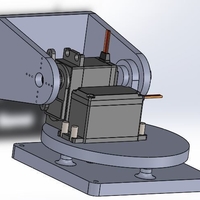 Small Soporte de cámara servomotor MG-995 - 2 Ejes - Solidworks  3D Printing 228809