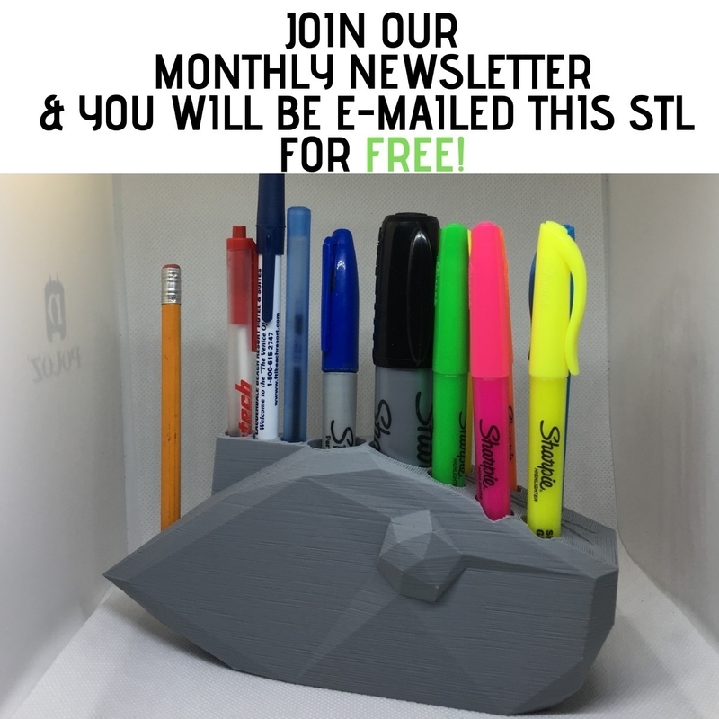 FISHING LURE PEN HOLDER LOW POLY V3