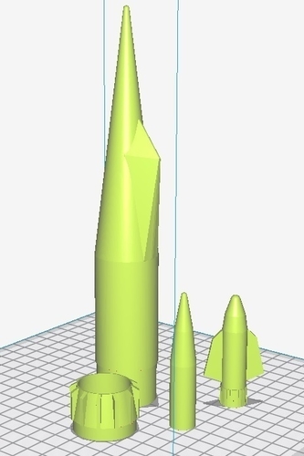 Estes Interceptor K-50 rocket plastic parts 3D Print 228973