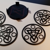 Coheed and Cambria "Keywork" Coaster Set - Thumbnail 3