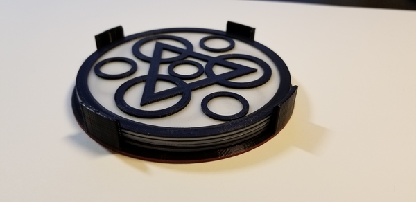 Medium Coheed and Cambria "Keywork" Coaster Set 3D Printing 228996