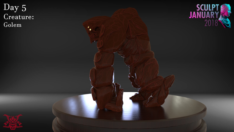 Golem Sculpture 3D Print 229015