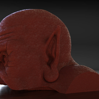 Orc Bust Eyes and Ears and Full Bust - Thumbnail 3