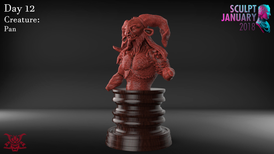 Pan Sculpture 3D Print 229134