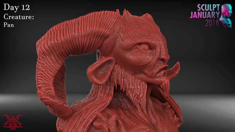 Pan Sculpture 3D Print 229137