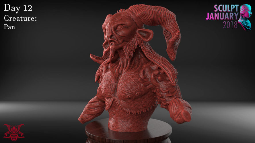 Pan Sculpture 3D Print 229139