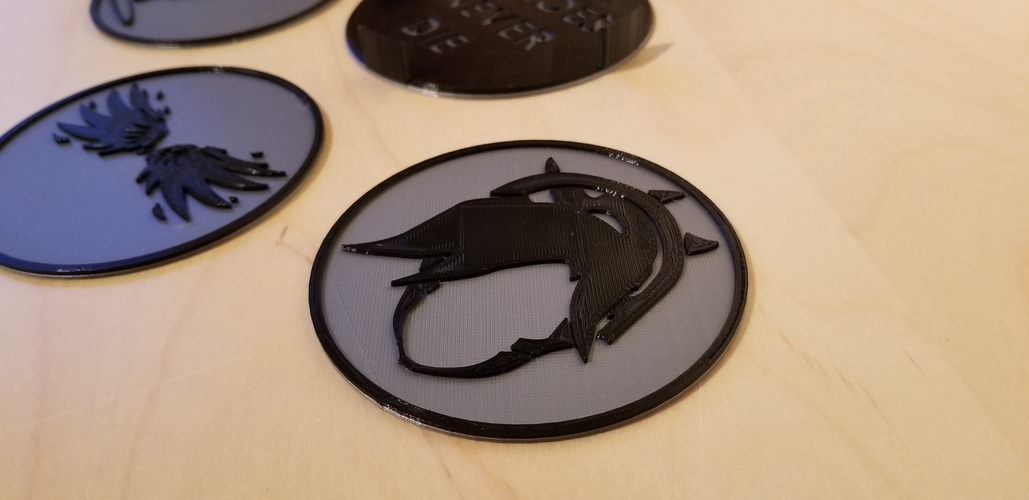 Overwatch "Mercy" Coaster Set 3D Print 229159