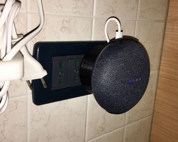 Google Home Mini - EU socket stand (Schuko/FR) 3D Print 229173