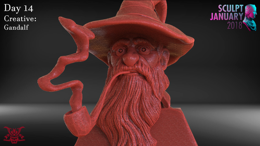Stylized Gandalf 3D Print 229195