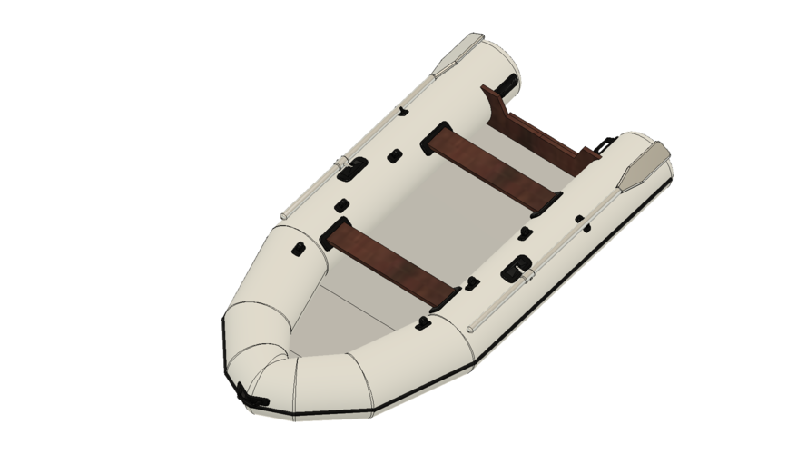 1/10 SCALE BOAT FOR TROPHY TRAILER 3D Print 229210