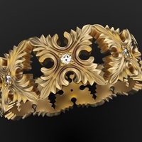 Baroque Ornaments Ring - Thumbnail 1