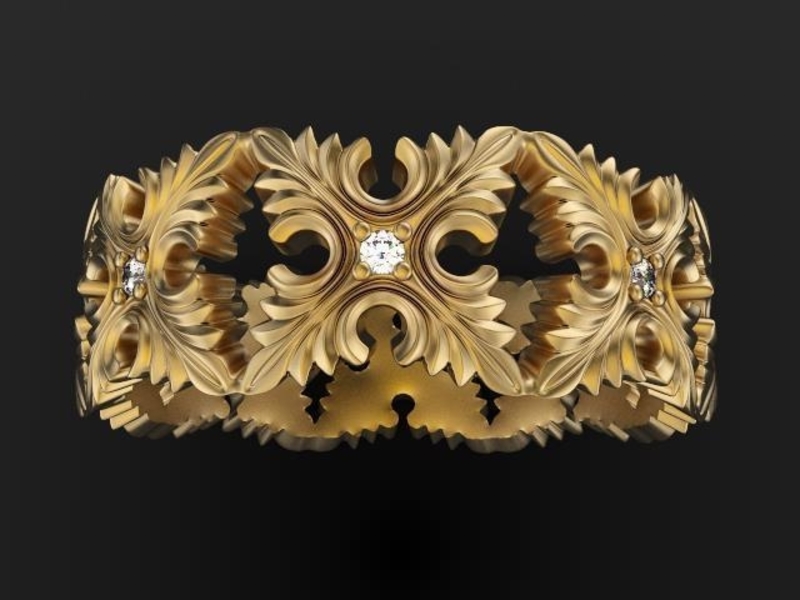 Baroque Ornaments Ring