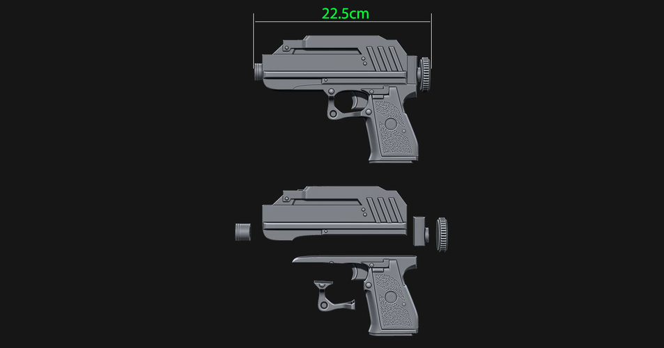 DC-17 Captain Rex Clone Blaster for cosplay - from Star war 3D Print 229242