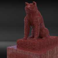 Small Hachiko Statue 3D Printing 229333