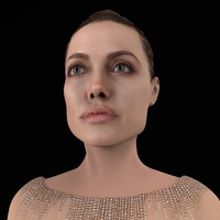 Angelina Jolie figurine ready for full color 3D printing - Thumbnail 5